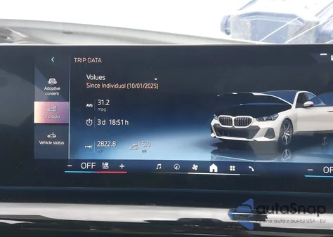 2026 BMW 530I xDrive from USA, damaged, VIN WBA53FJ0XTCW42773